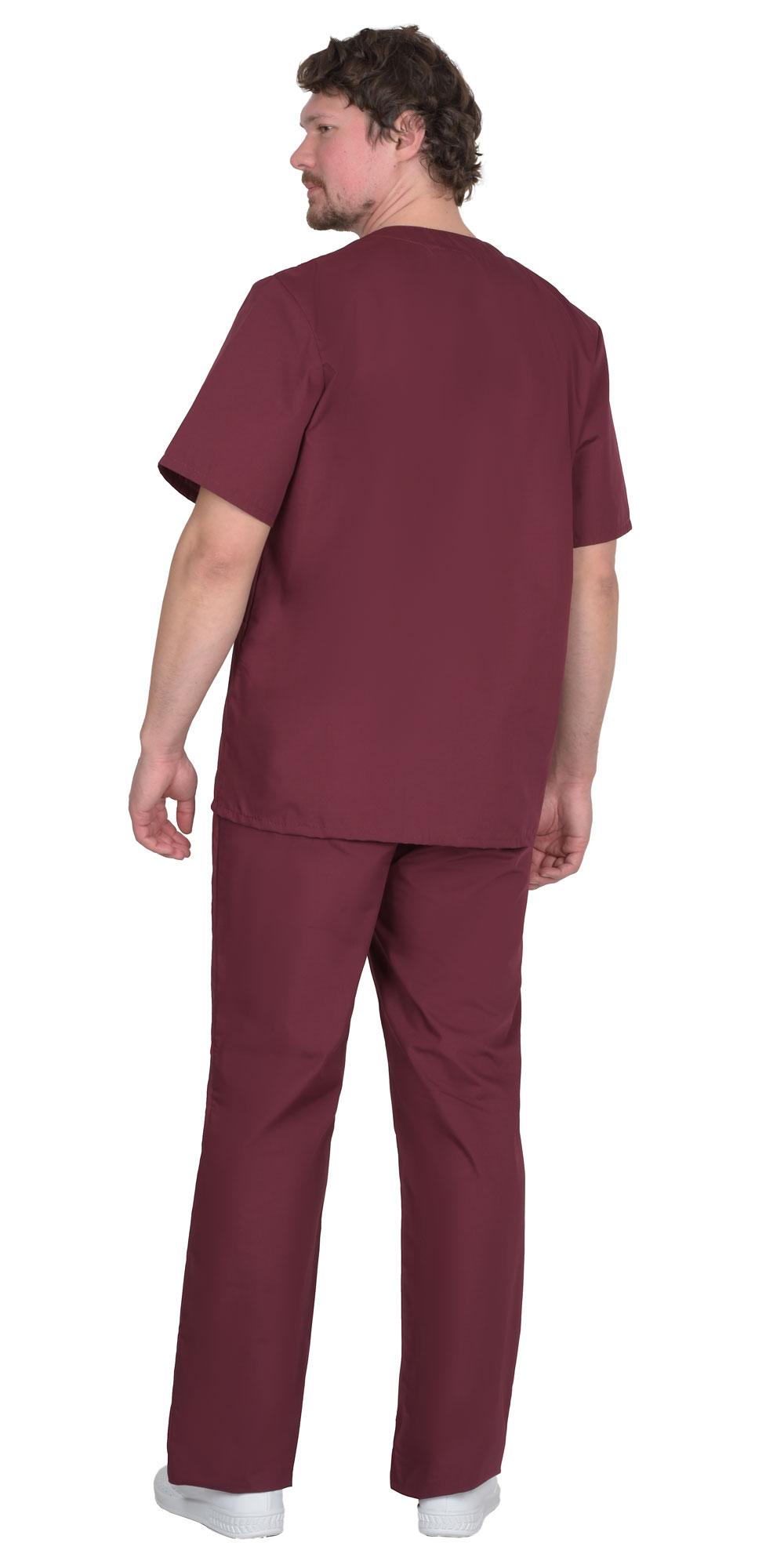 Костюм хирурга универсальный бордовый